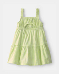 Baby Girl Tiered Dress - Green