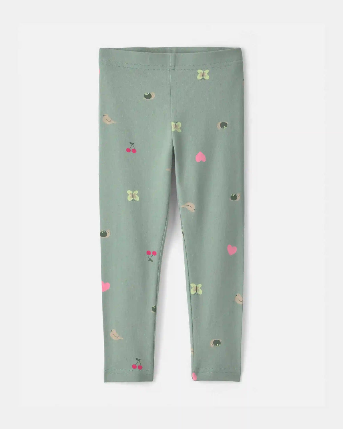 Toddler Girl Nature Pull-On Stretch Leggings - Green