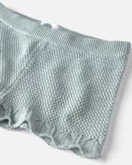 Girls 2-Piece Organic Cotton Knit Top & Short Set