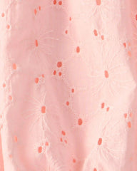 Girls Eyelet Skirt - Pink