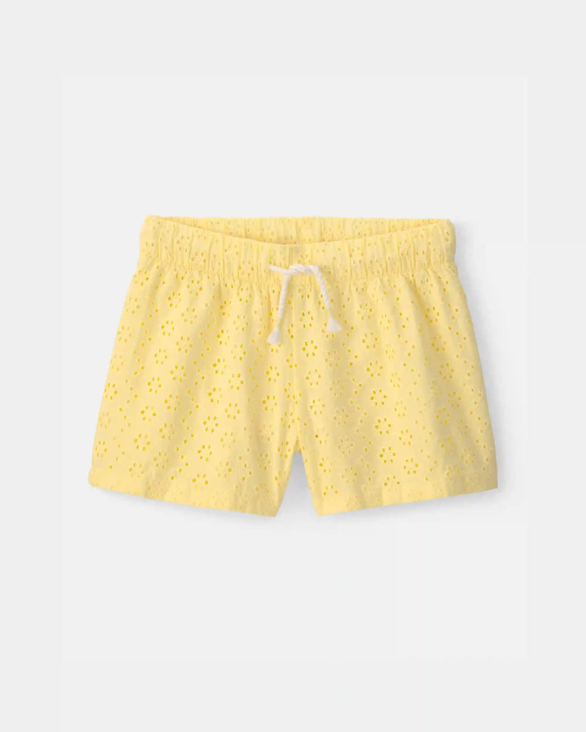 Girls Eyelet Shorts - Yellow