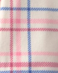 Toddler Girl 2-Piece Plaid Fleece Long-Sleeve Top & Pant Set
