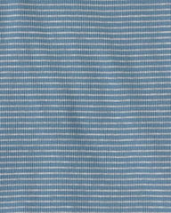 Toddler 2-Piece Organic Cotton Ribbed Pajama Set in Stripes