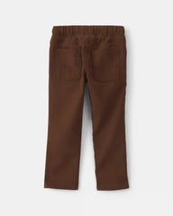 Toddler Boy Pull-On Pants - Brown