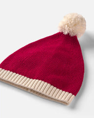 Toddler Organic Cotton Sweater Knit Santa Hat