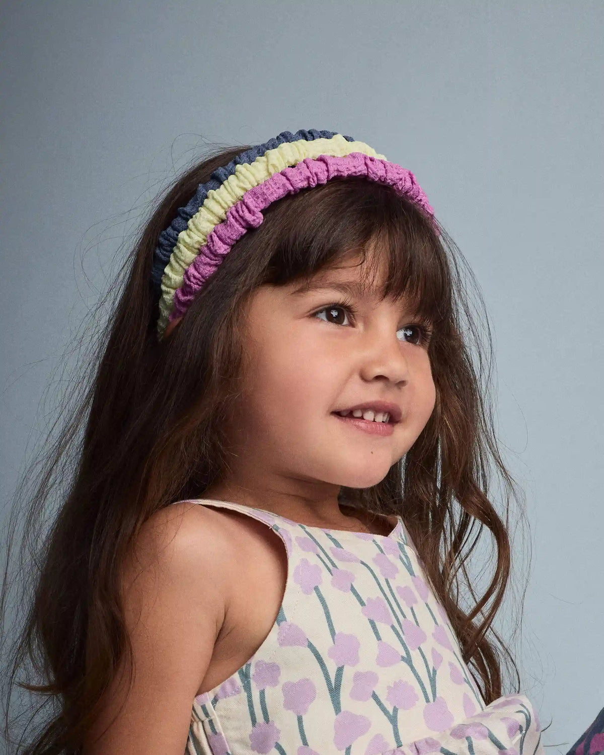 Toddler Girl 3-Pack Headbands - Blue/Yellow/Purple