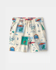 Boys Camp Shorts - Cream