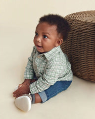 Baby Boy Boat Shoes - Grey