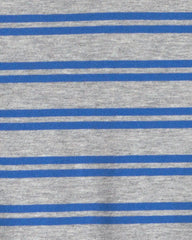 Toddler Boy Striped Long-Sleeve Tee - Grey/Blue