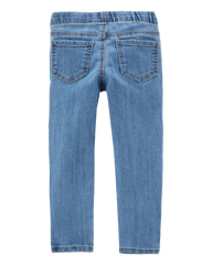 Baby Girl Medium Wash Elastic-Waist Jeggings