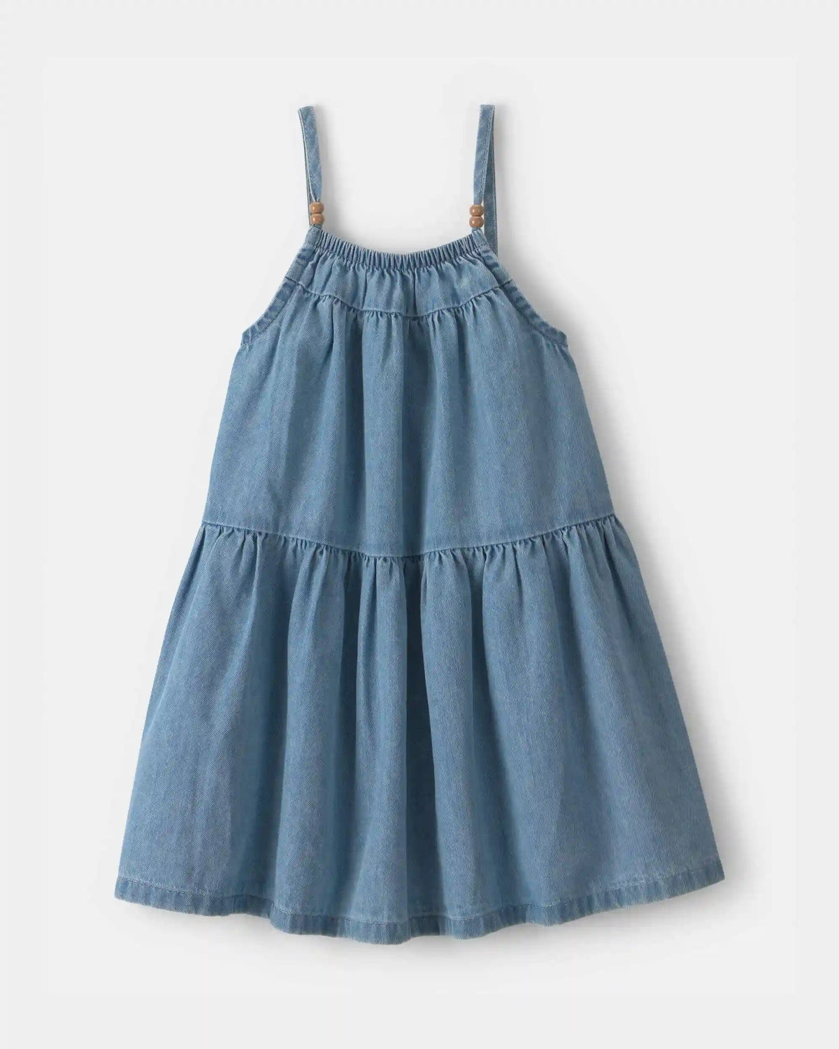 Toddler Girl Chambray Sleeveless Dress
