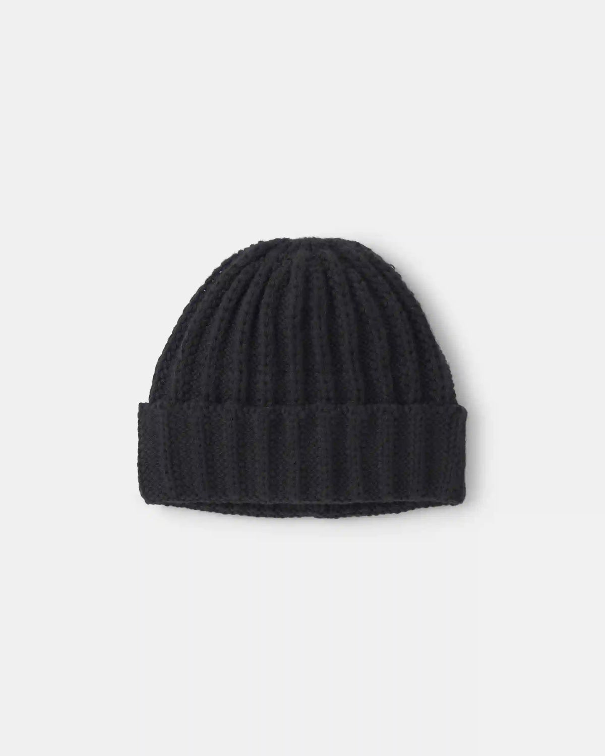 Boys Ribbed Beanie - Black