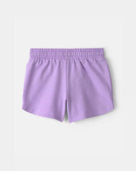 Girls French Terry Shorts - Purple