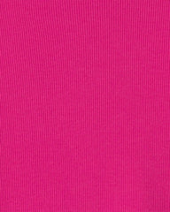 Girls Long-Sleeve Ribbed Top - Pink
