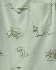 Boys Beach Pocket Tank Top - Green