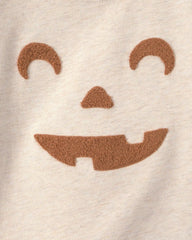 Toddler Pumpkin Halloween Pullover Sweatshirt - Cream