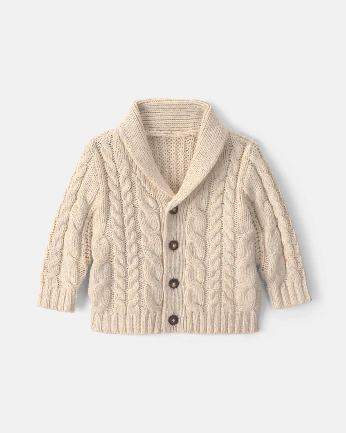 Baby Boy Cardigan Sweater - Cream