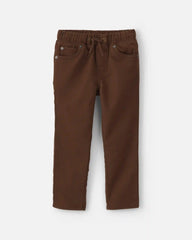Toddler Boy Pull-On Pants - Brown