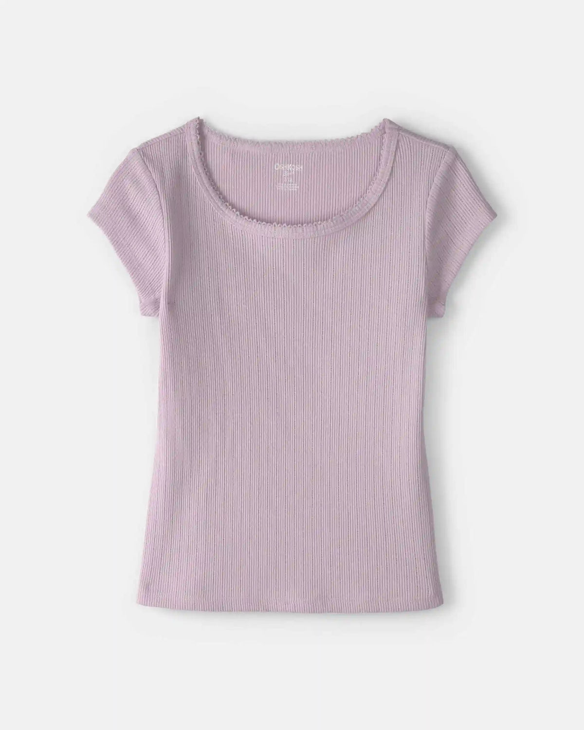 Girls Ribbed Top - Purple