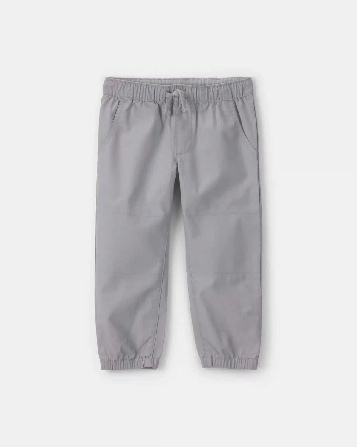 Toddler Boy Canvas Joggers - Grey