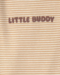 Baby Boy 3-Piece Dog Long-Sleeve Bodysuit & Pant Set - Brown/Cream