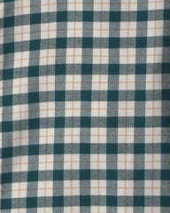 Boys Plaid Long-Sleeve Button-Down Shirt - Green/White