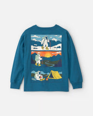 Boys Outdoors Graphic Tee - Blue