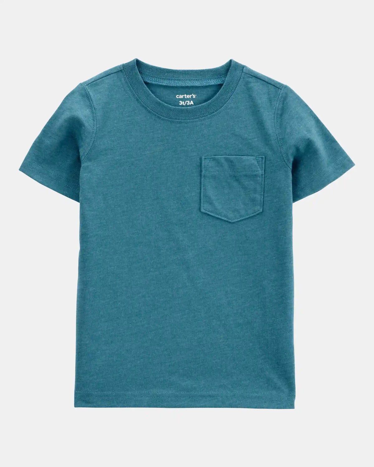 Baby Solid Short-Sleeve Pocket Tee - Teal