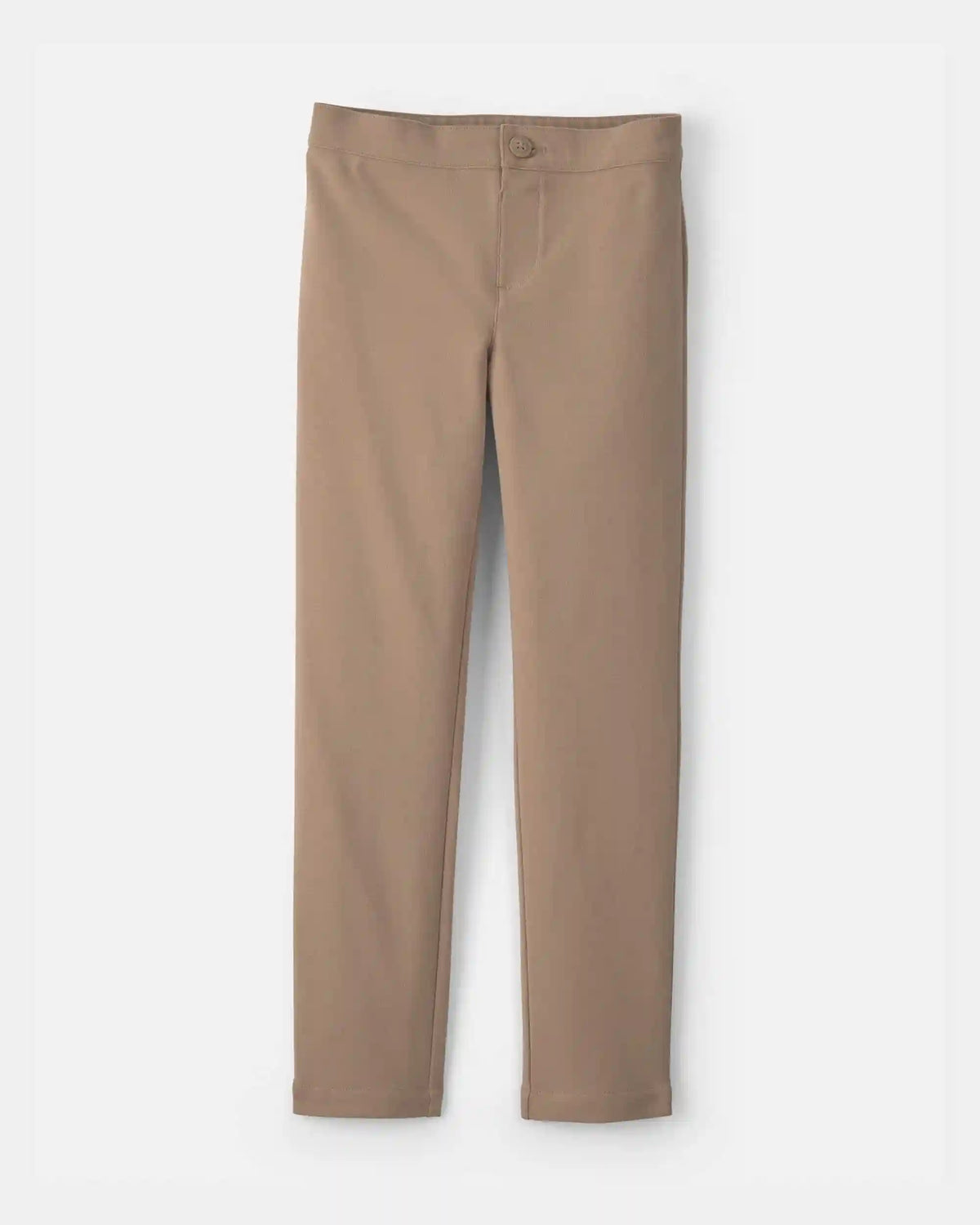 Girls Uniform Ponte Skinny Pants - Khaki