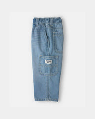 Baby Boy Wide-Leg Carpenter Jeans - Medium Wash