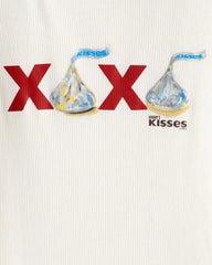Girls Hershey Kisses XOXO Long-Sleeve Top - Cream