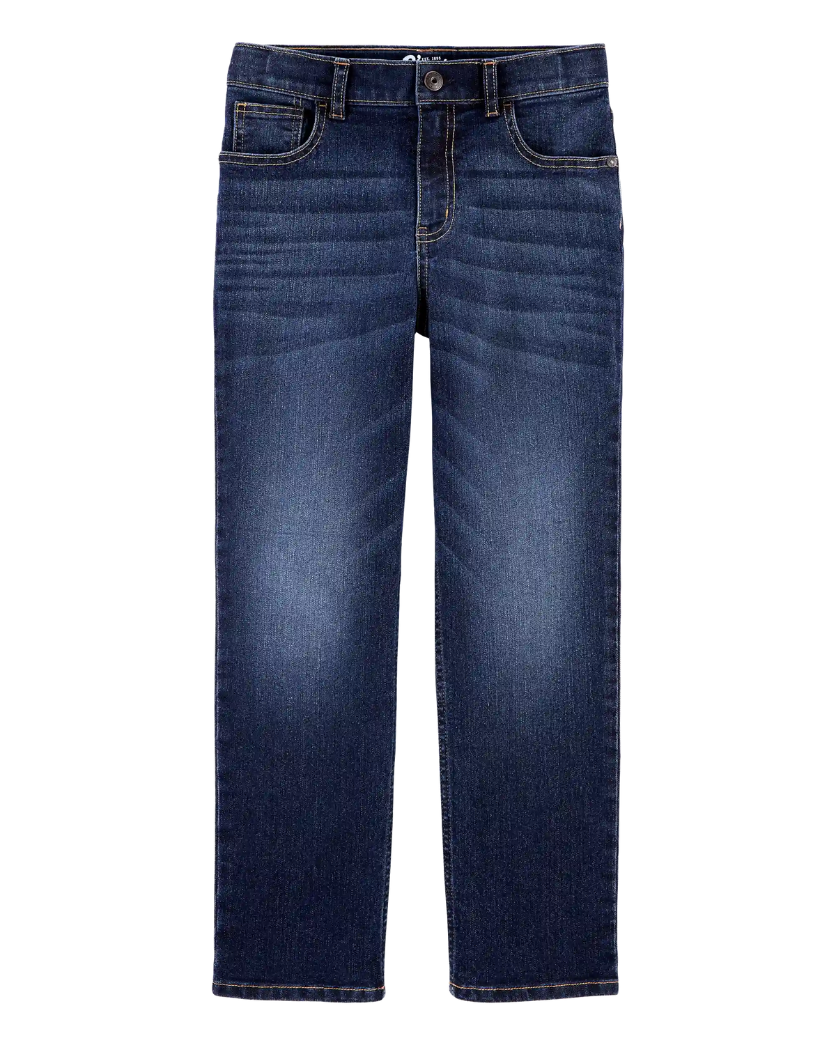 Kid Dark Wash Husky-Fit Classic Jeans