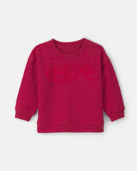 Baby Boy OshKosh Logo French Terry Pullover Sweatshirt - Red