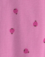 Baby Girl 3-Pack Fruit 100% Cotton 1-Piece Pajama Sets - Pink/Purple