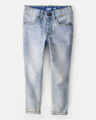 Toddler Sun Faded Light Wash Skinny-Leg Jeans