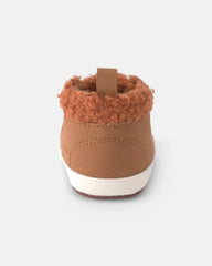 Baby Boy Teddy Fleece High Top - Brown