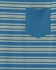 Boys Striped Short-Sleeve T-Shirt - Blue