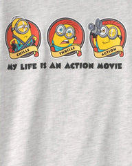 Kids Despicable Me Minions Graphic Tee - Grey