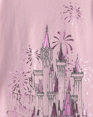 Girls Disney© Castle Graphic Tee - Pink