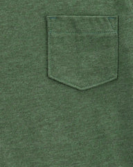 Toddler Boy Solid Short-Sleeve Tee - Green
