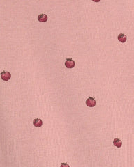 Toddler Girl 2-Piece Organic Cotton Pajamas in Apples