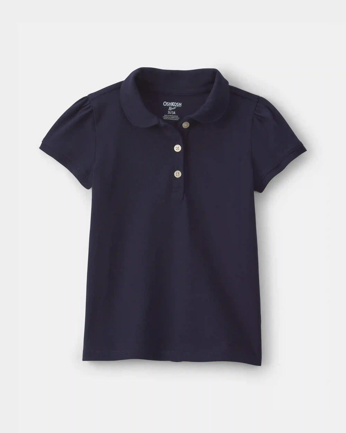 Toddler Girl Uniform Polo Shirt - Navy