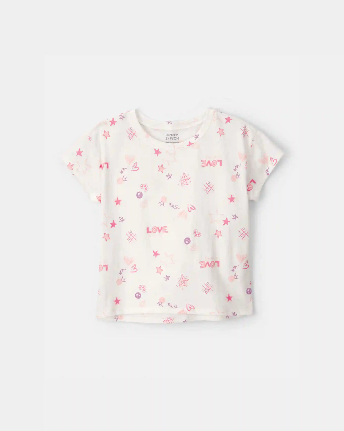 Girls 'Love' Top - Ivory