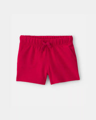 Baby Boy French Terry Shorts - Red