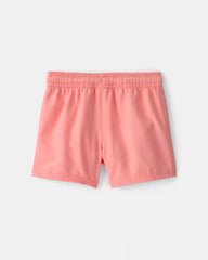 Toddler Boy Swim Trunks - Coral
