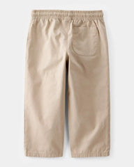 Toddler Boy Drawstring Pull-On Pants - Khaki