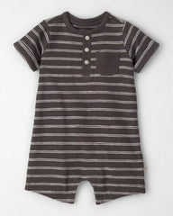 Baby Romper Made with Organic Cotton in Stripes
