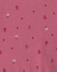 Toddler Girl Polka Dot Long-Sleeve Dress - Pink