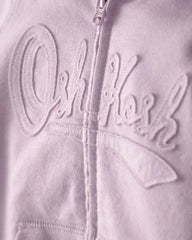 Baby Girl OshKosh Logo Zip-Up Hoodie - Purple