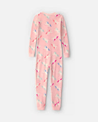 Girls 1-Piece Unicorn DreamPlush Snug Fit Pajama - Pink